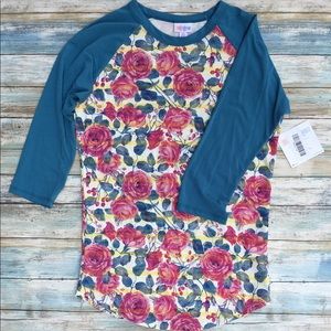 Rose patterned LuLaRoe Randy size XSmall